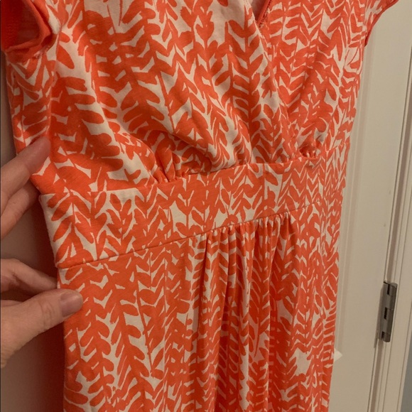 Boden coral leaf Midi Dress - Picture 4 of 4